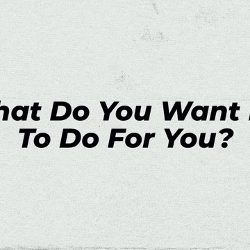 What Do You Want Me To Do For You? episode artwork