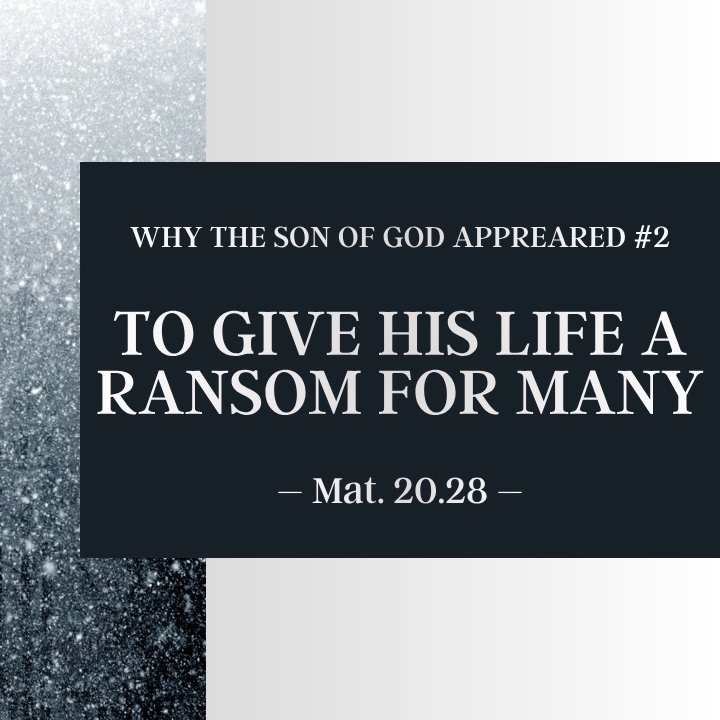 To Give His Life a Ransom for Many | Why the Son of God Appeared #2 episode artwork