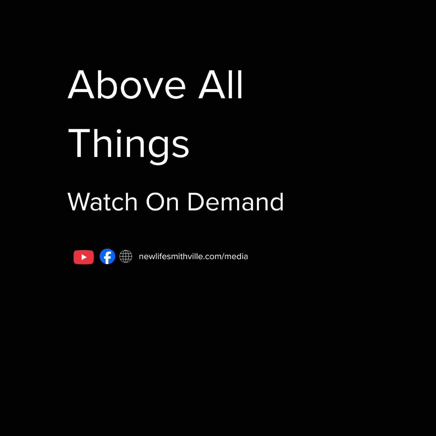 Above All Things - Pastor