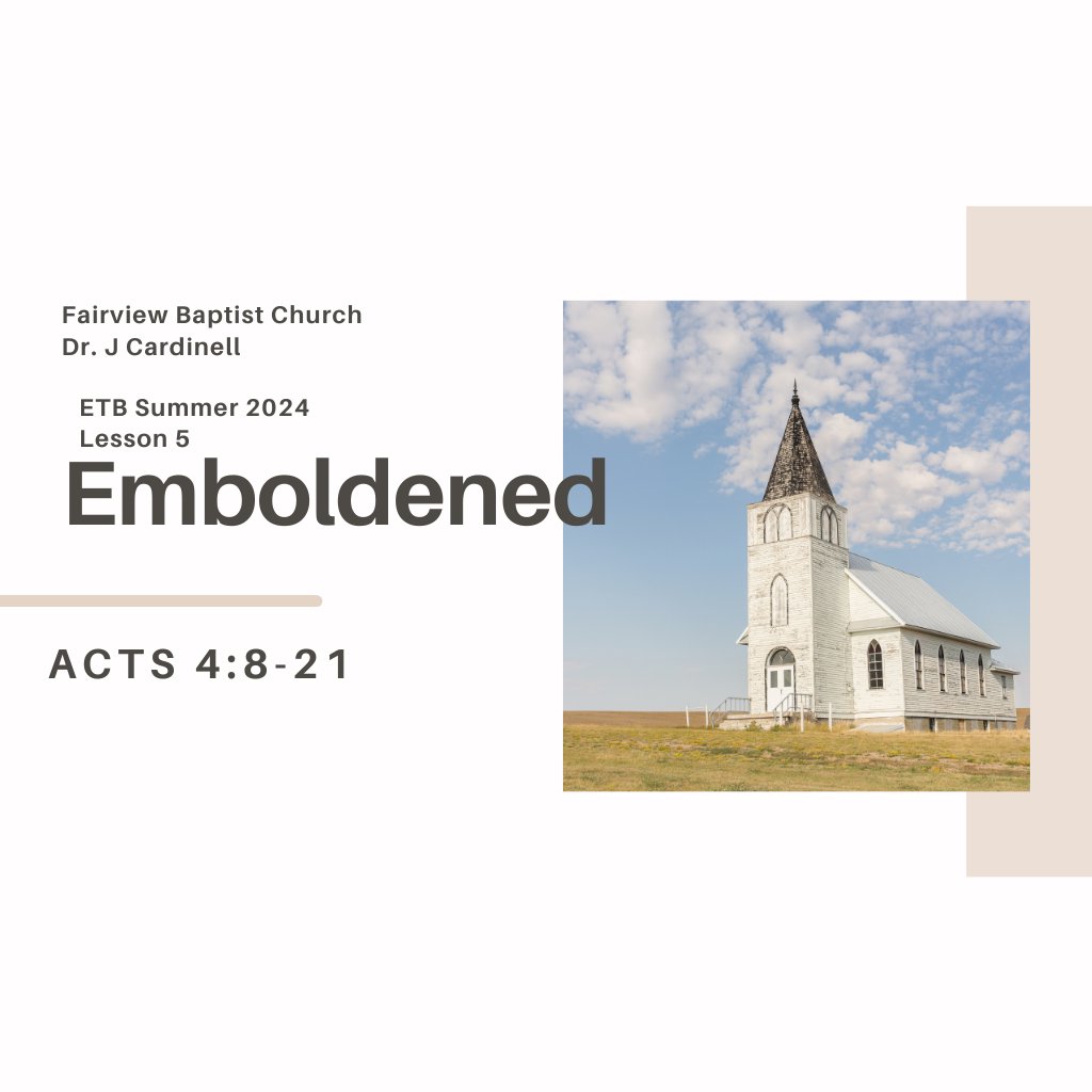 Fairview Baptist Small Group Lesson