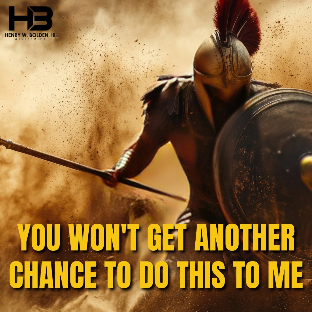 You Won't Get Another Chance to do This to Me | Bishop Henry W. Bolden, III You Won't Get Another Chance to do This to Me | Bishop Henry W. Bolden, III