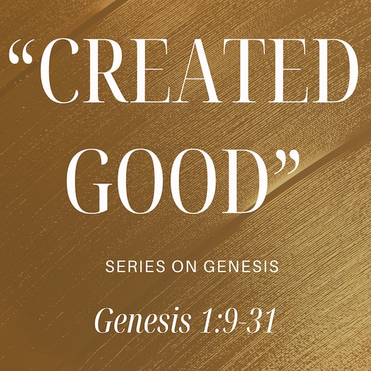 Genesis 1:9-31 "Created Good" - September 22 2024 episode artwork