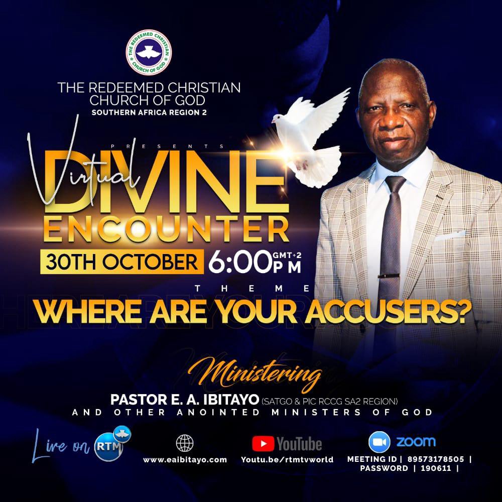 RCCG SA 2 OCTOBER 2020 DIVINE ENCOUNTER | WHERE ARE YOUR ACCUSERS? episode artwork