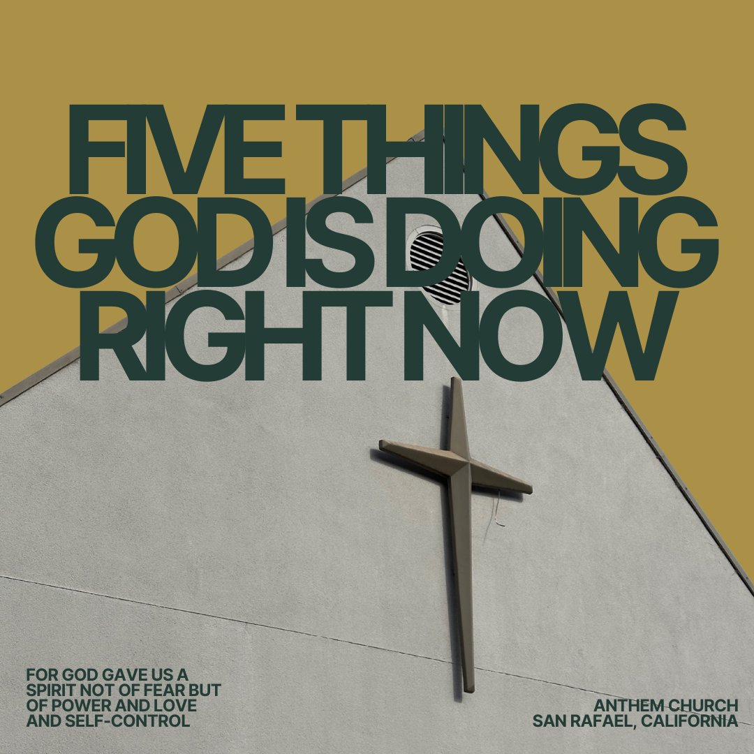 Five Things God is Doing Right Now Five Things God is Doing Right Now