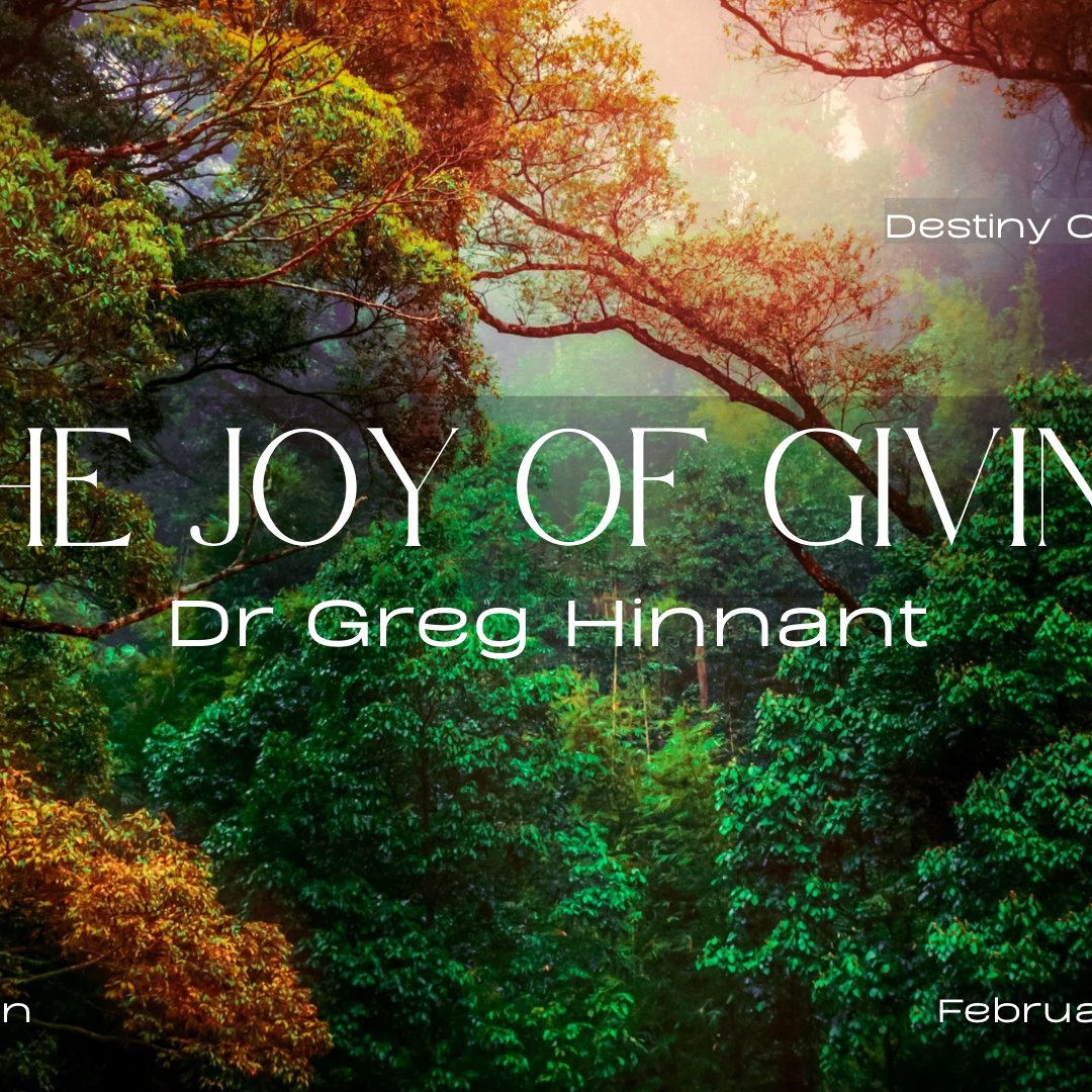 The Joy of Giving by Dr. Greg Hinnant - Sunday Service February 8, 2025 episode artwork