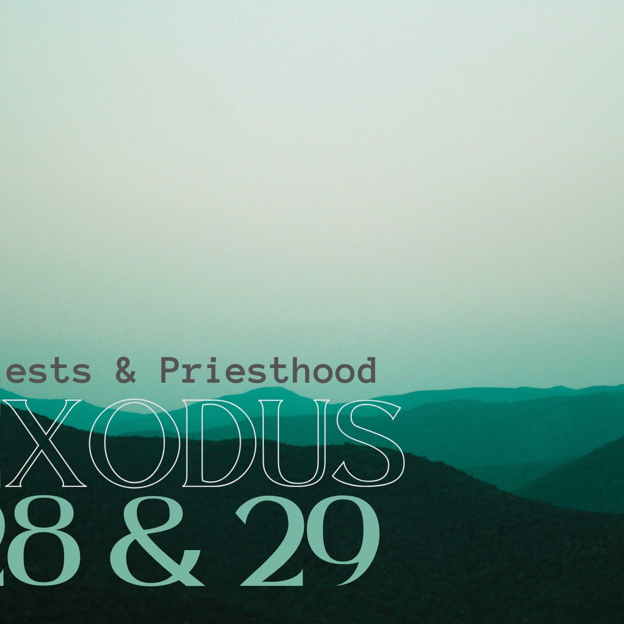 "Priests & Priesthood" - Exodus 28-29