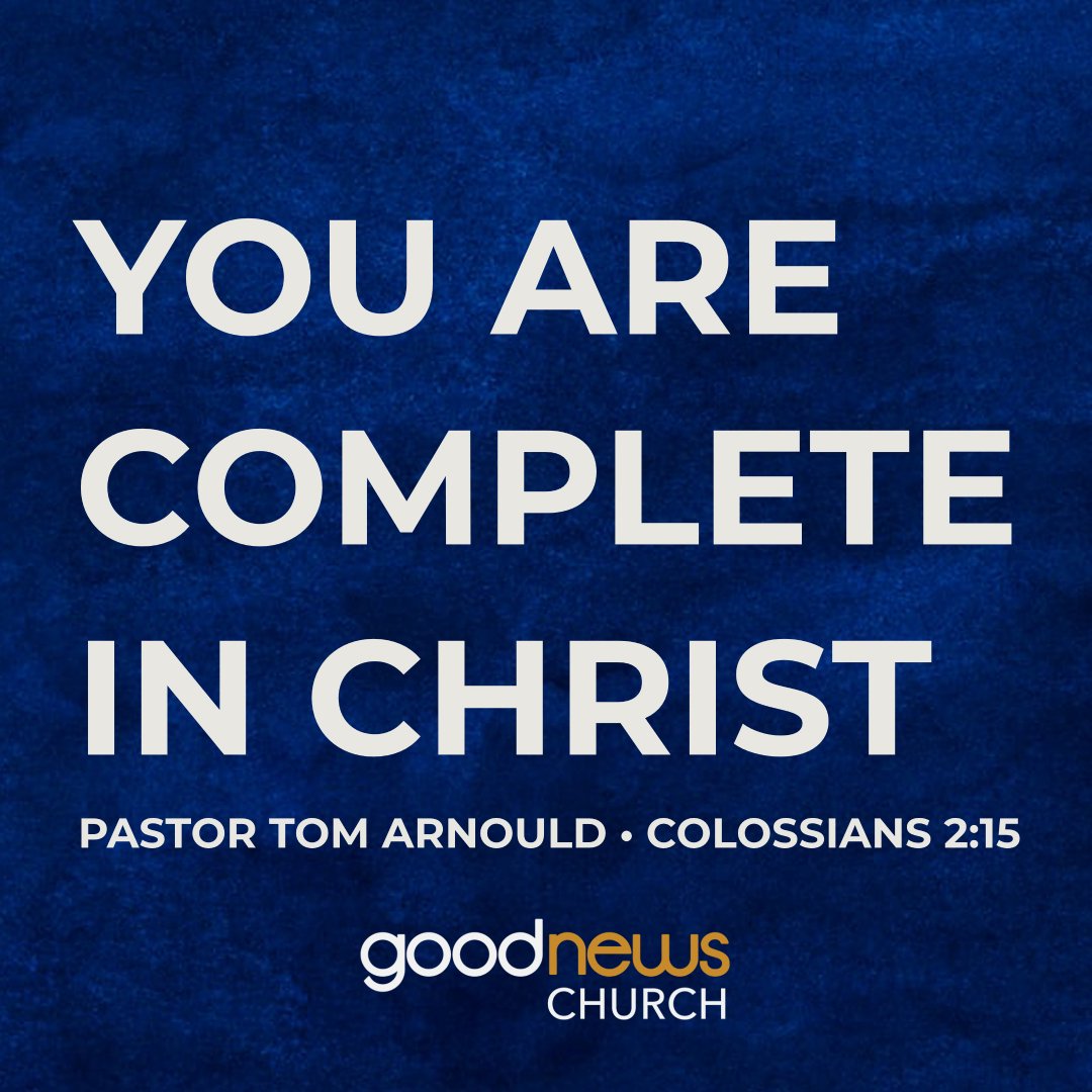 You Are Complete in Christ