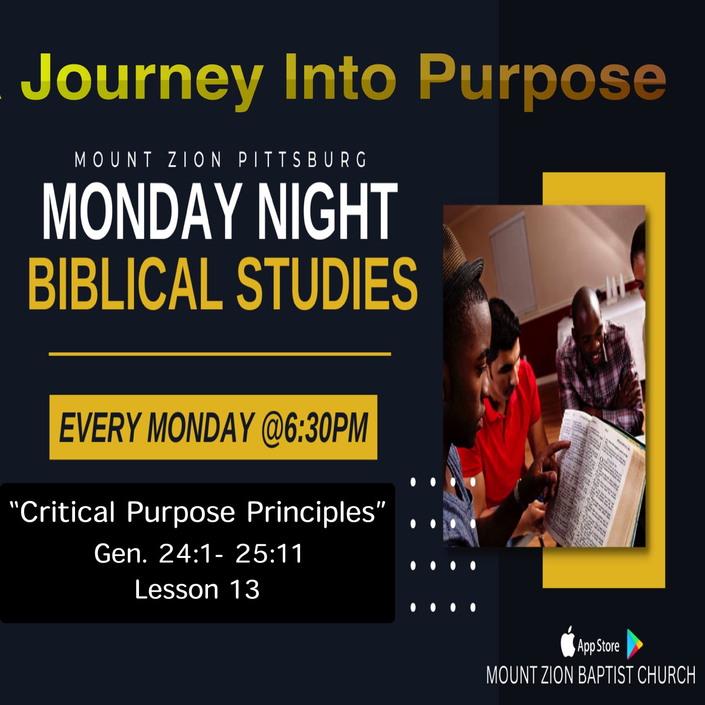 MZ-CS MONDAY NIGHT BIBLICAL STUDIES