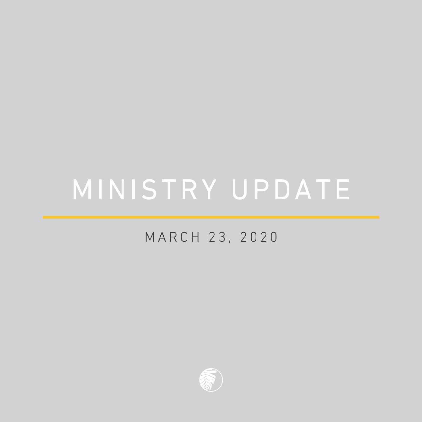 Ministry Update episode artwork