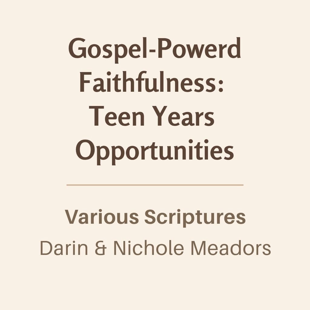 Breakout 2: Gospel-Powered Faithfulness: Teen Years Opportunities episode artwork
