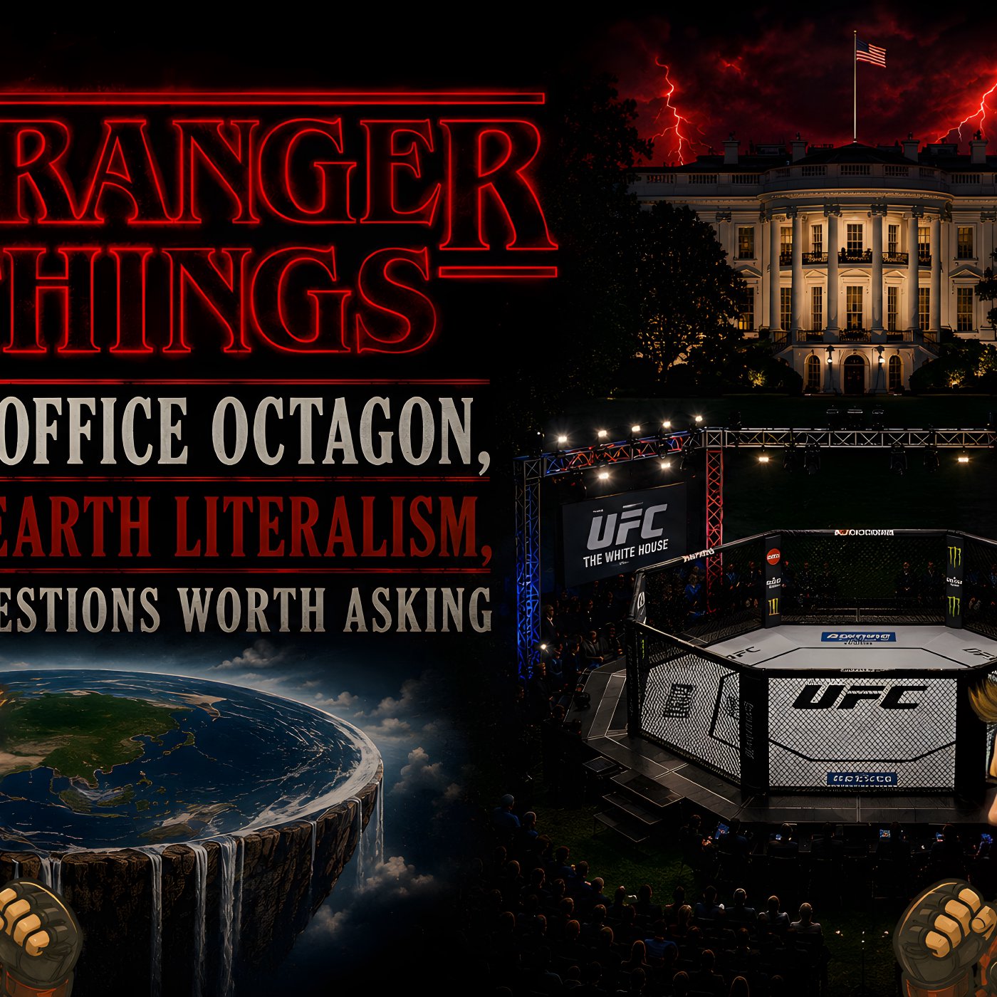 Stranger Things: Oval Office Octagon, Flat Earth Literalism, and Questions Worth Asking episode artwork