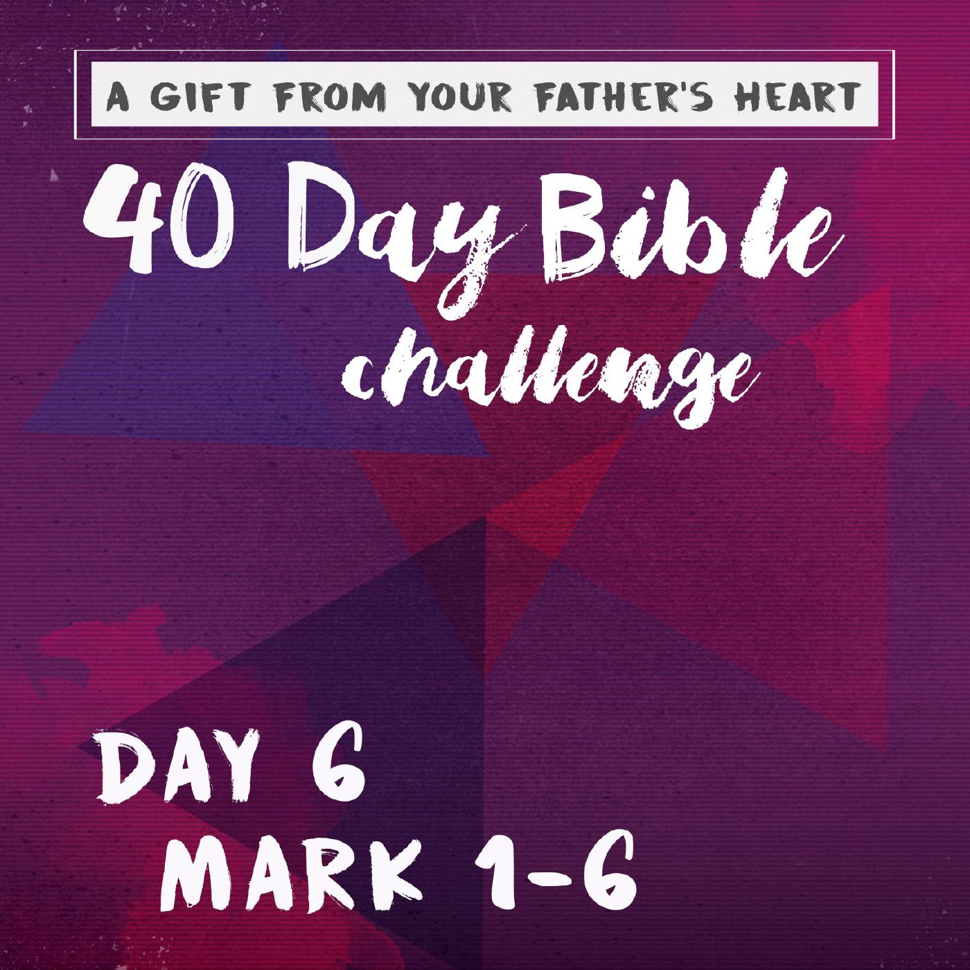 Day 6 - Mark 1-6 episode artwork