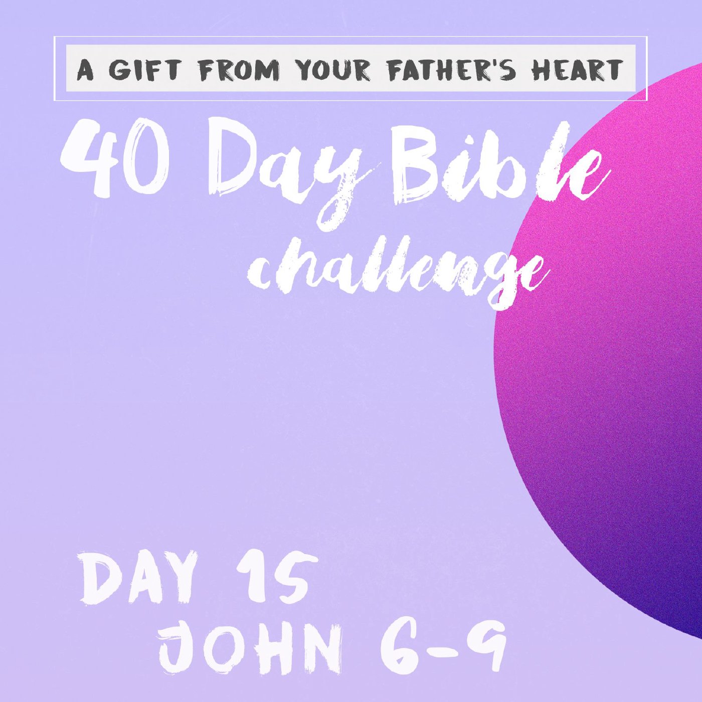 Day 15 - John 6-9 episode artwork
