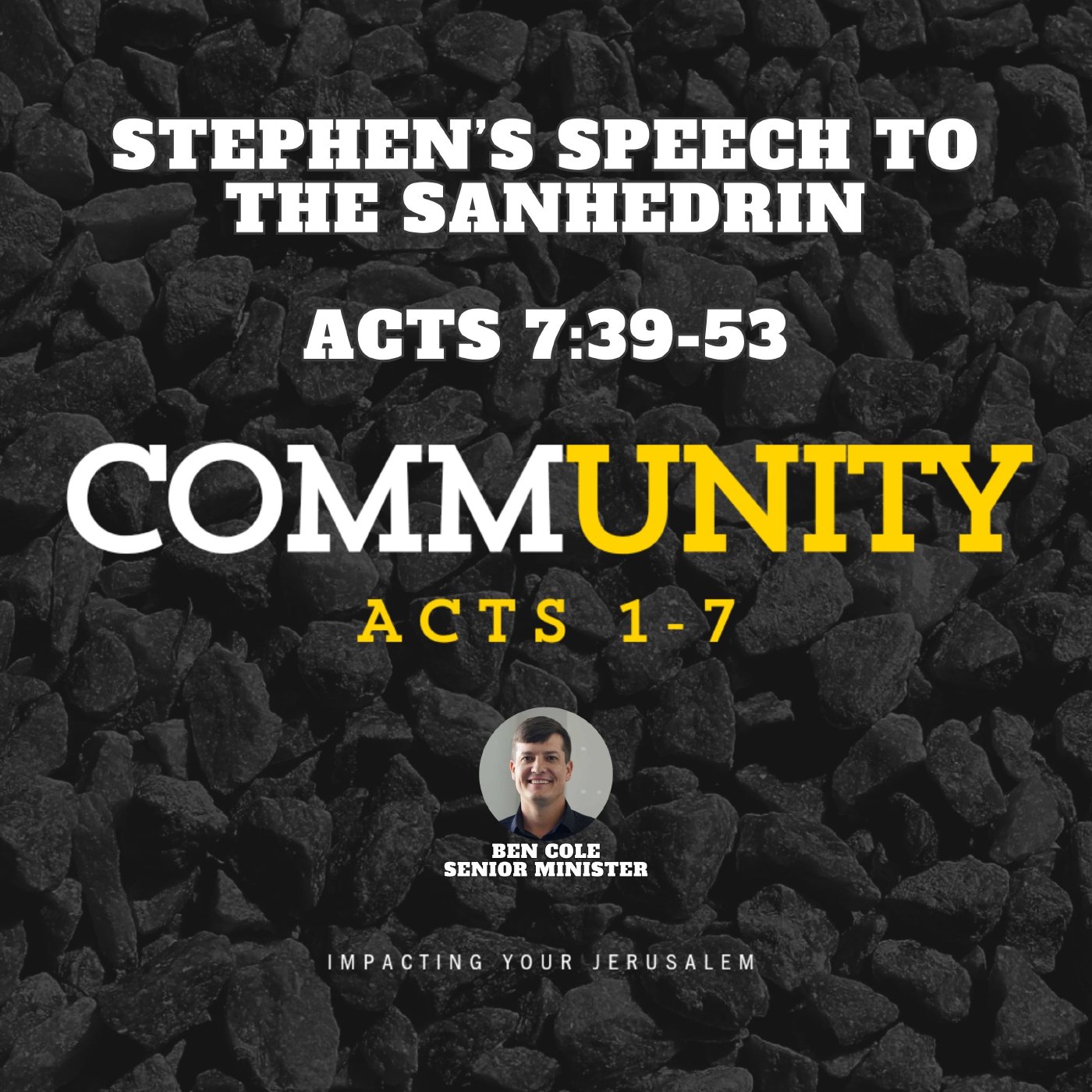 Stephen’s Speech to the Sanhedrin | Acts 7:39-53 episode artwork