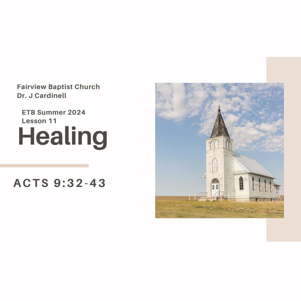 Fairview Baptist Small Group Lesson