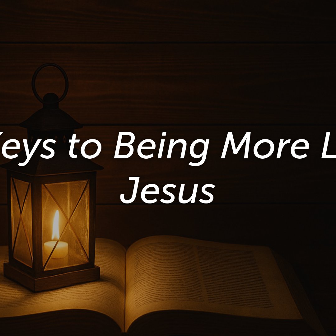 3 Keys to Being More Like Jesus