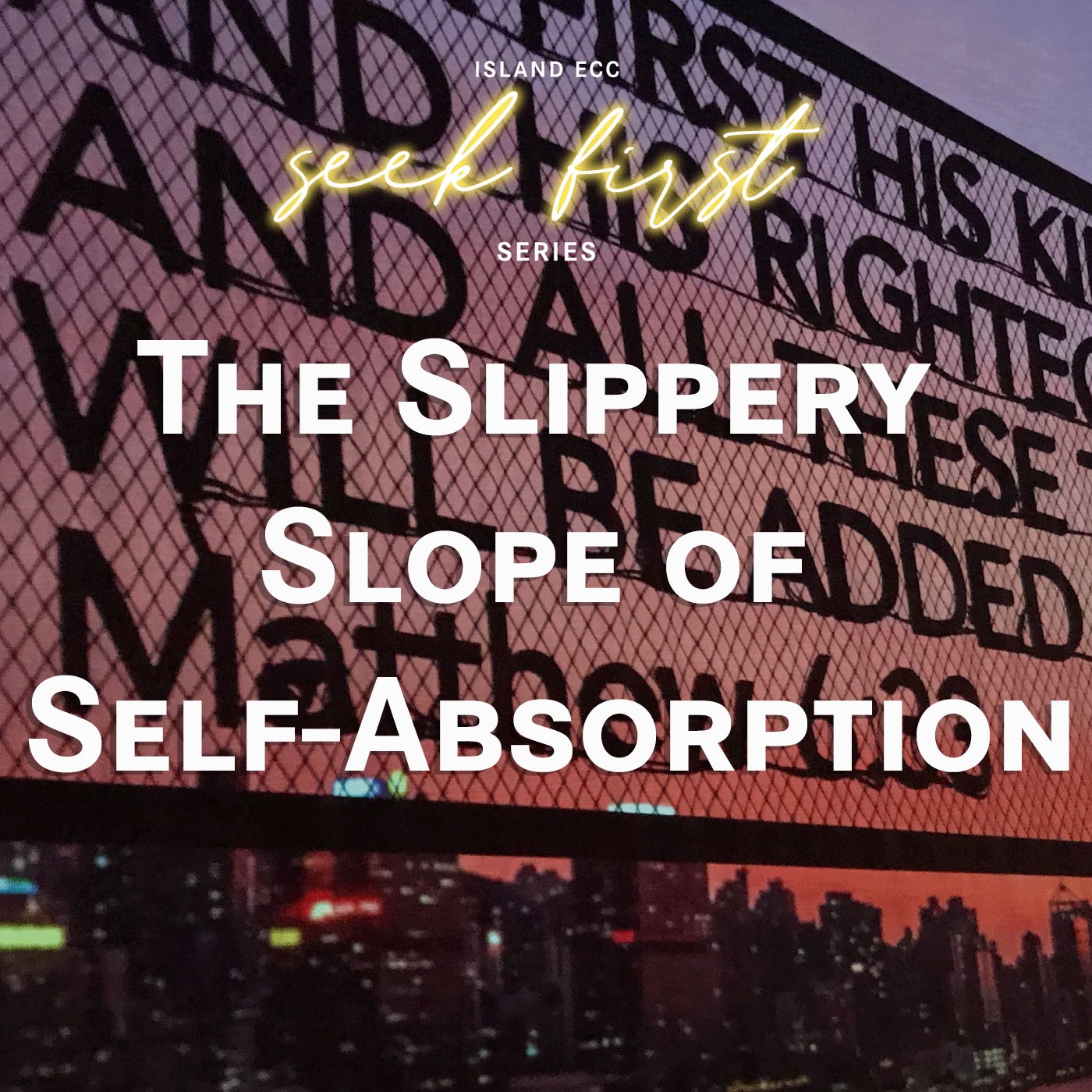 Seek First: The Slippery Slope of Self-absorption episode artwork