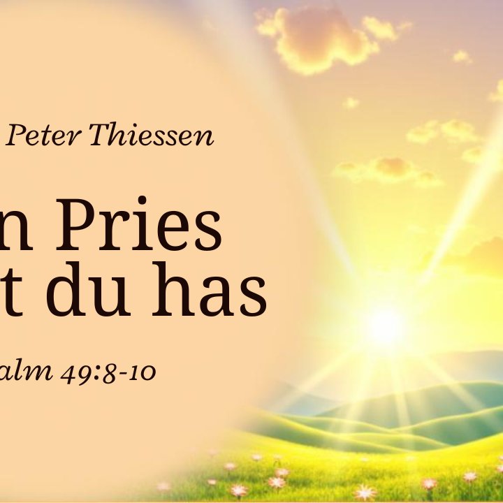 Dän Pries waut du has - Pastor Peter Thiessen