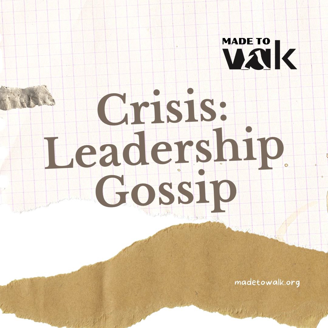 How To Disciple: Leadership Gossip/Accusations
