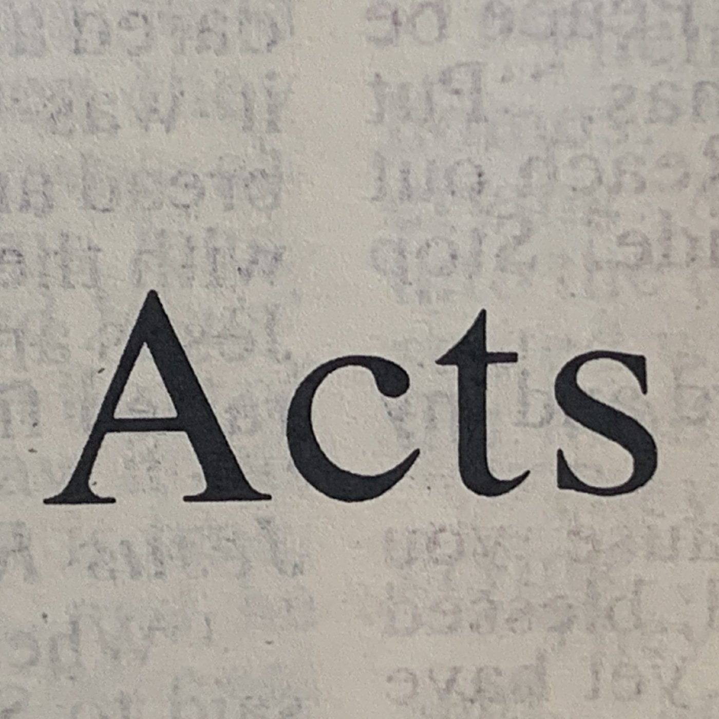 Be Real - Acts episode artwork