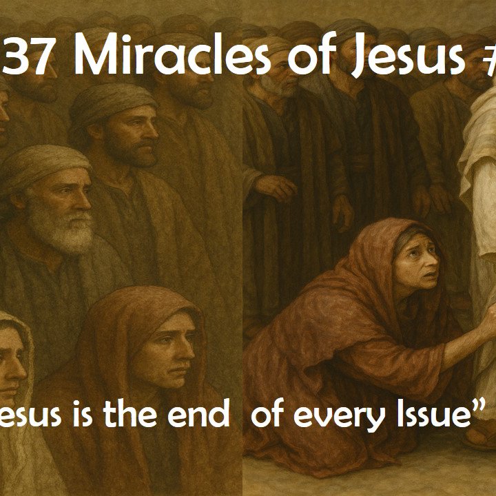 The 37 Miracles of Jesus #14 "Jesus is the end of every issue"