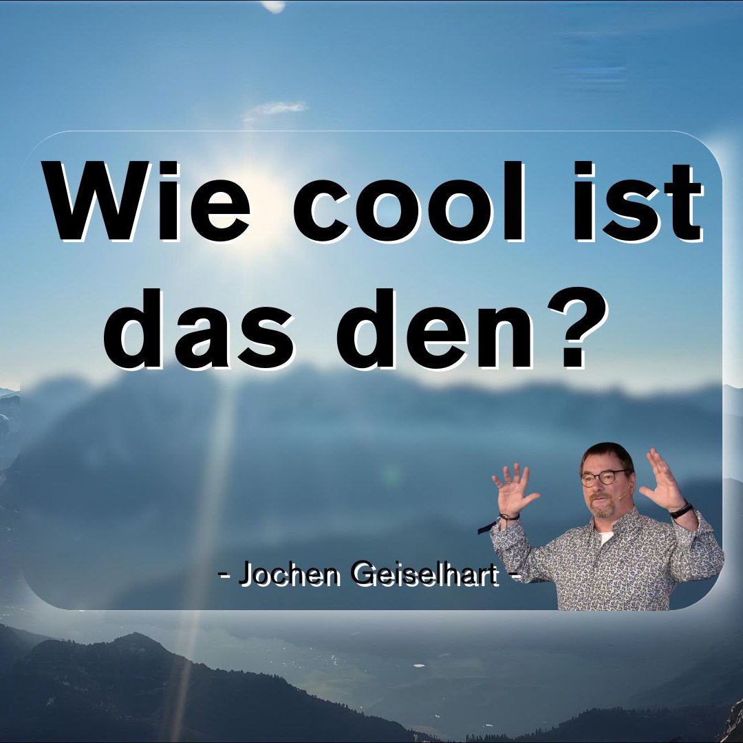Wie cool ist das den? Wie cool ist das den?