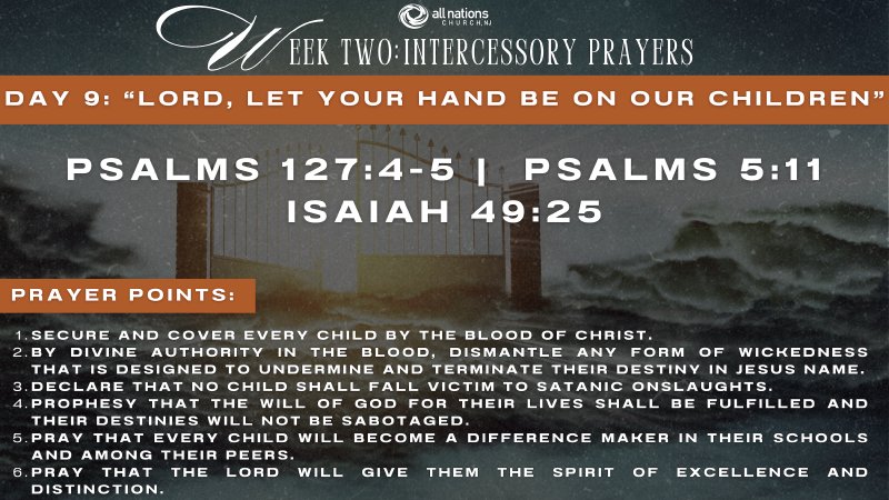 Day 9 of 21 Days of Prayer and Fasting | All Nations Church NJ
