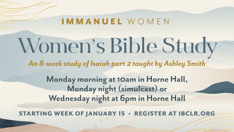 03-13-24 | Isaiah | Women's Bible Study 2024 | Week 8 | Immanuel ...