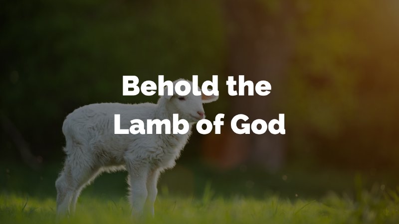 Behold The Lamb of God | Calvary Baptist Church | Ludington, MI