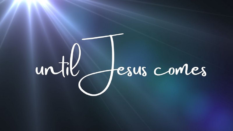 Until Jesus Comes - A CROOKED PATH