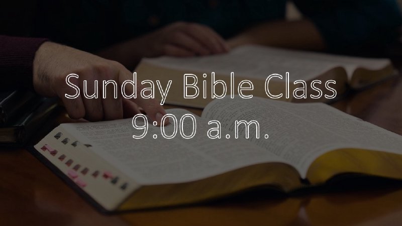 Bible Class | New Song Community Church
