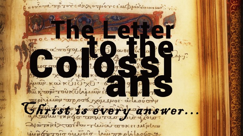 The Letter to the Colossians | Inspire the Church