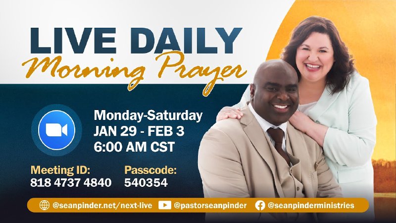 LIVE Daily Morning Prayer | Sean Pinder Ministries