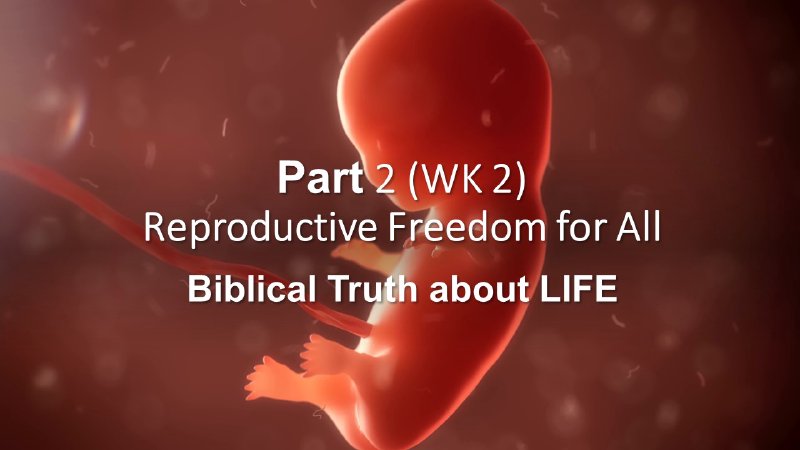 Reproductive Freedom for All PART 2/ Biblical Truth about LIFE | Almont