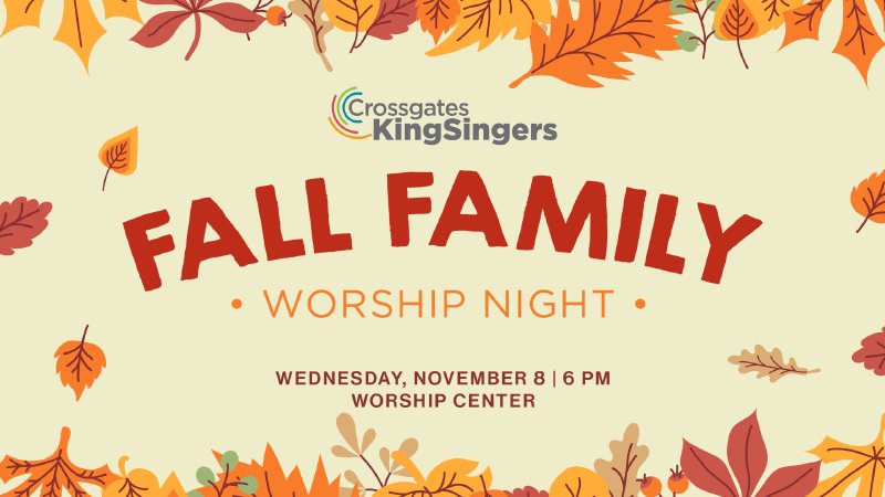 KingSingers Fall Family Worship Night 2023 | Crossgates Church