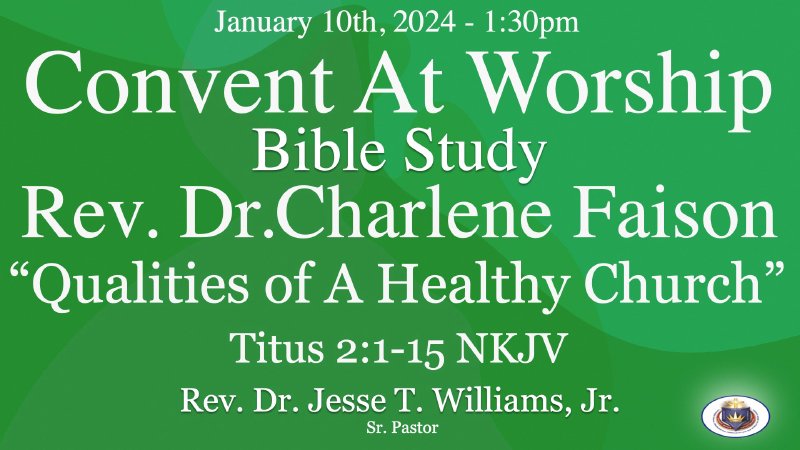 Convent At Worship - January 10th, 2024 | Convent Avenue Baptist Church