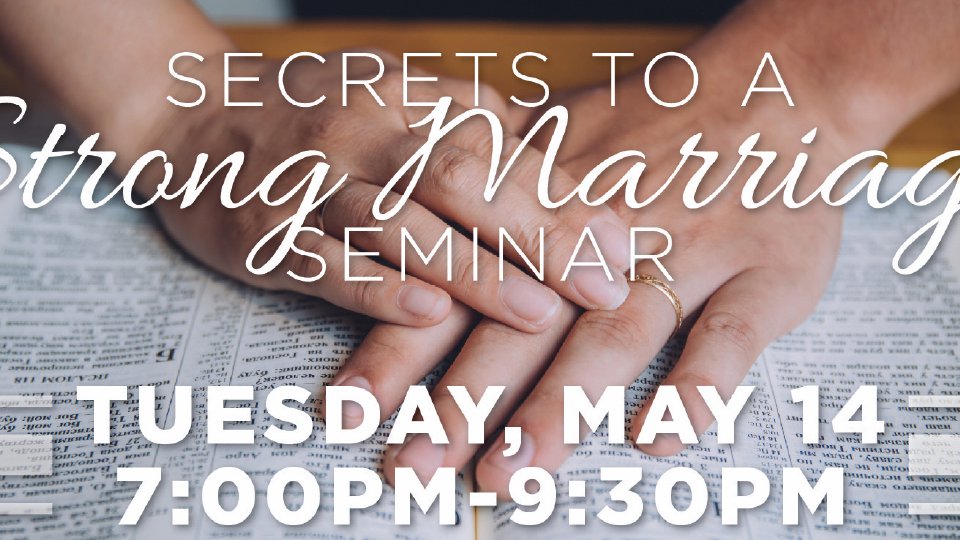 Free Marriage Seminar With Dr Bob Barnes The Journey Church