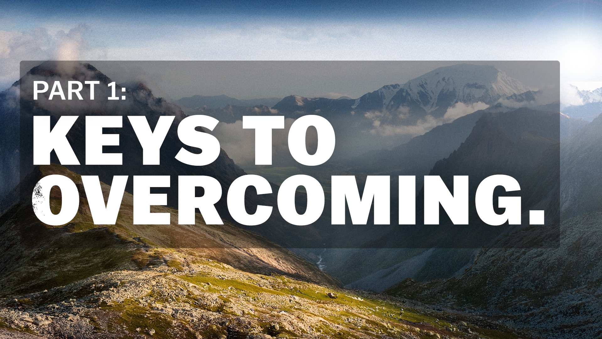 Keys To Overcoming series artwork