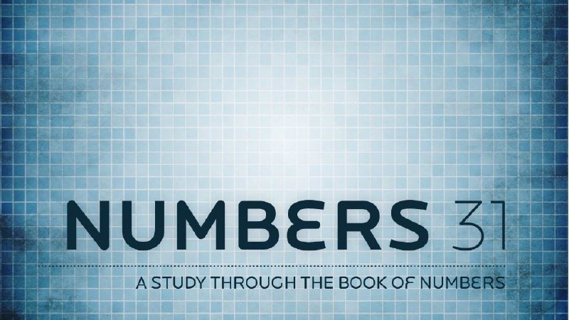 Numbers 31 How to Deal with the Flesh | The UnSafe Bible
