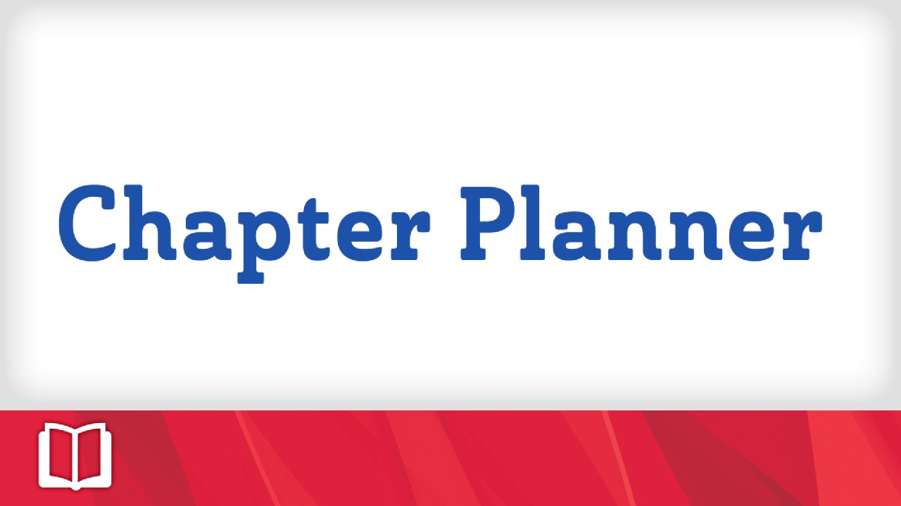 Chapter Two Planner - Confirmation