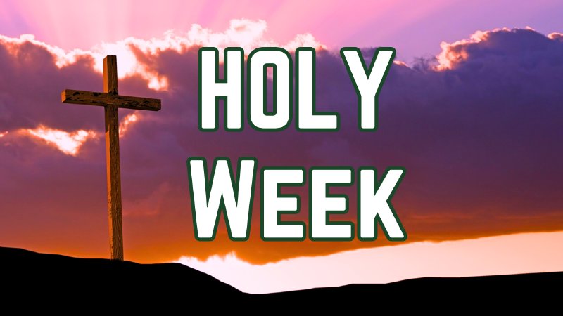 Holy Week Splash Holy Week Services 2024 | First Baptist Church Chanute
