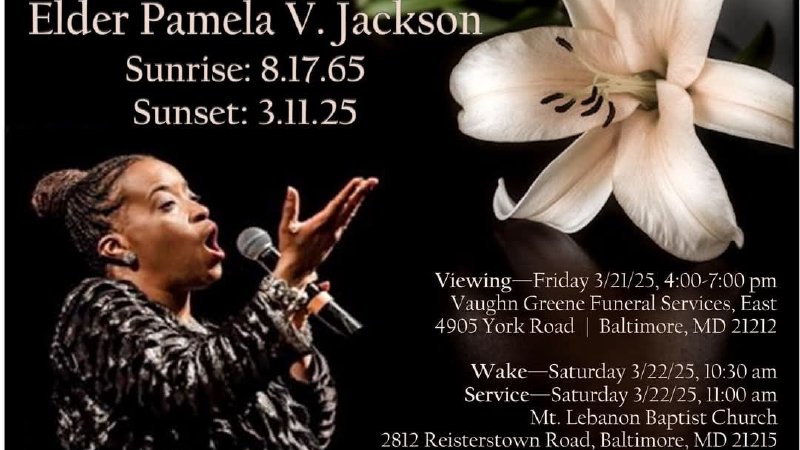 Service for Elder Pamela V. Jackson | Mt Lebanon Baptist Church