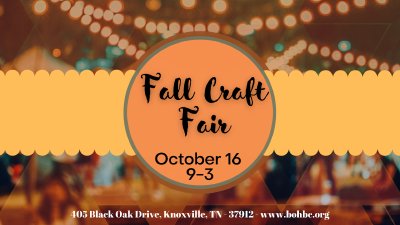 2021 Knoxville Fall Craft Fair