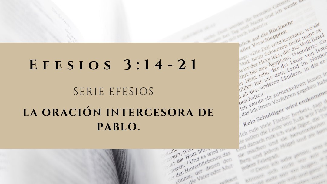 Efesios 3 14 21 29 09 19 Iglesia Bautista Argentina
