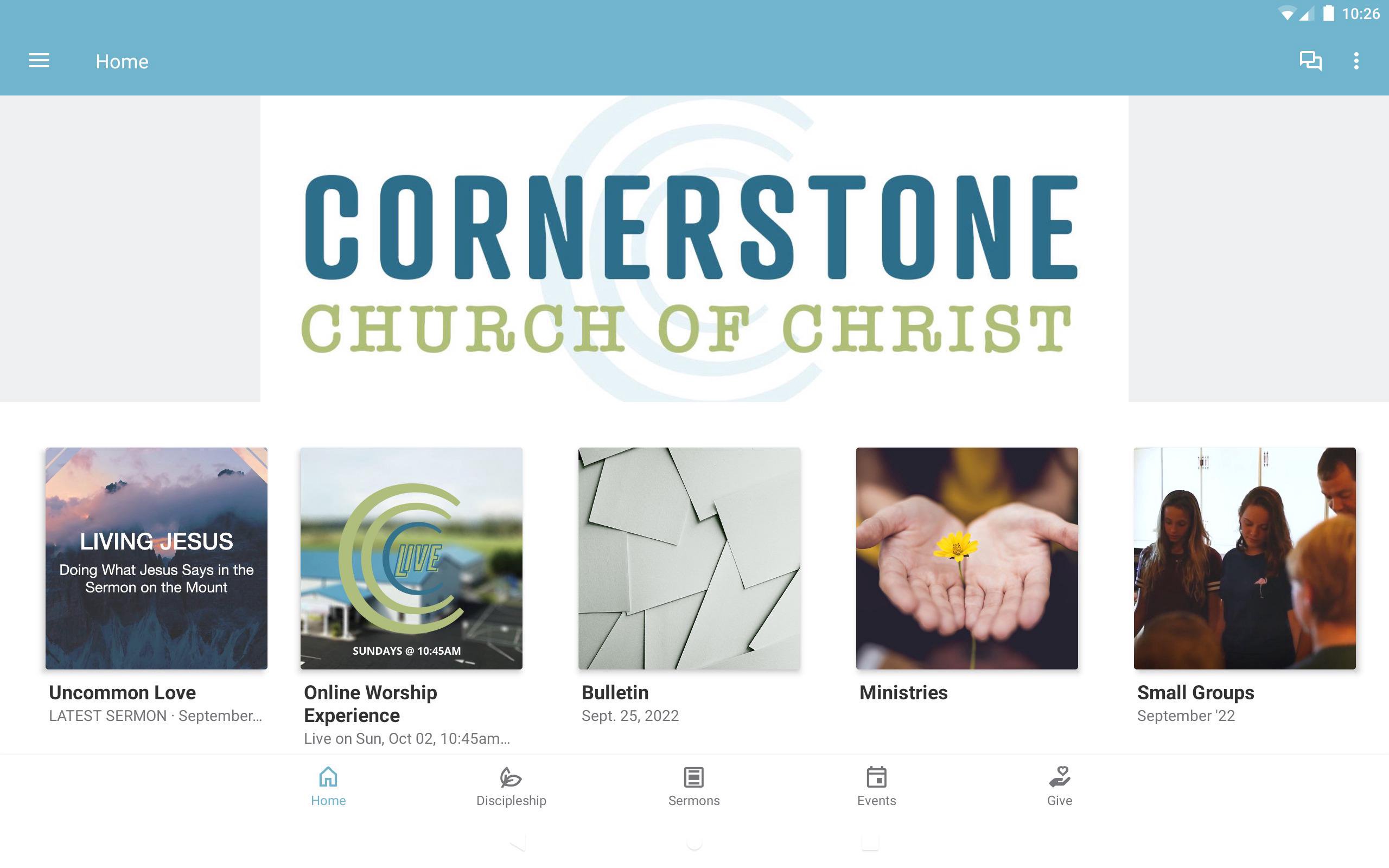 App Cornerstone Church of Christ