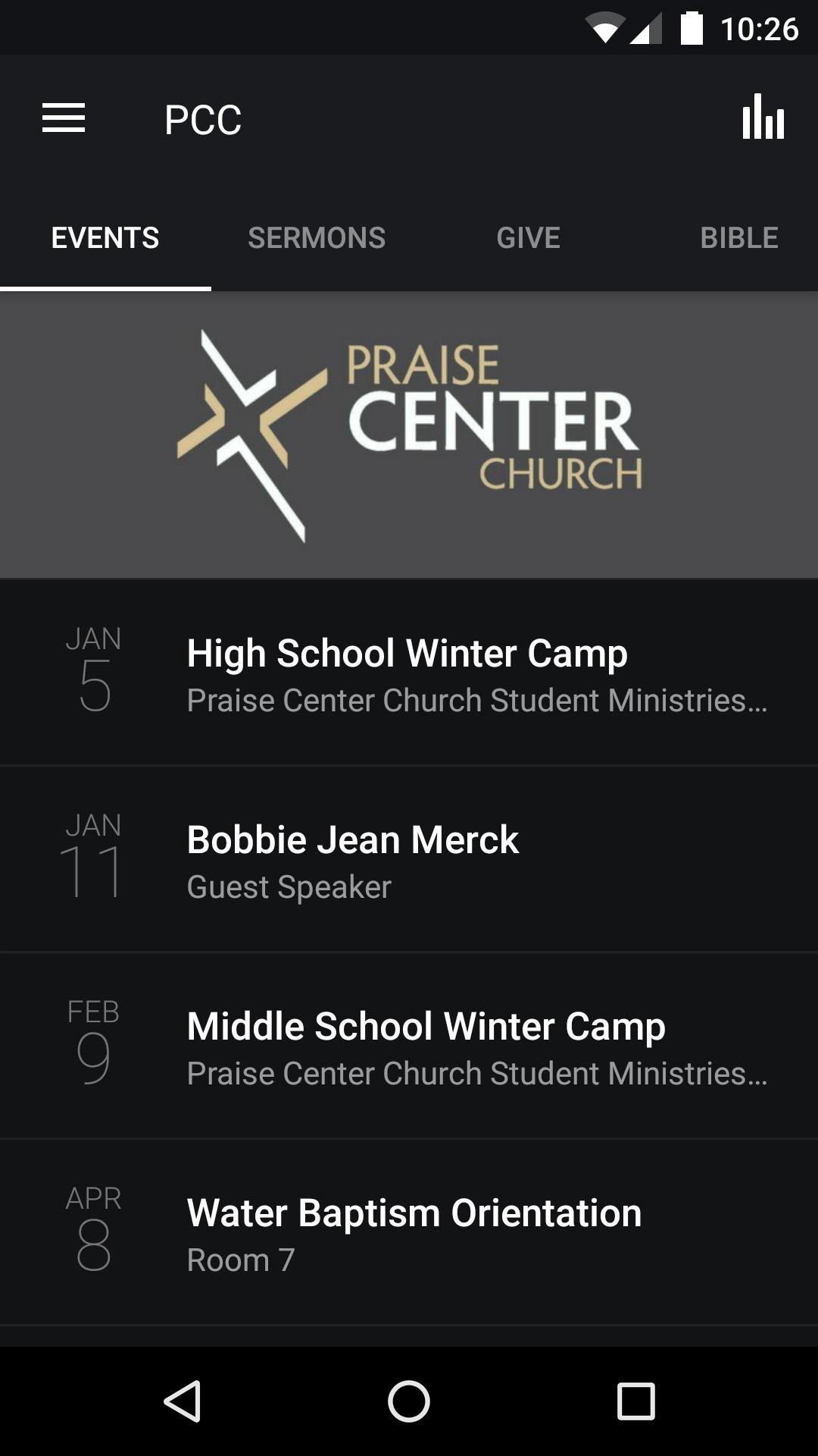App - Praise Center Church