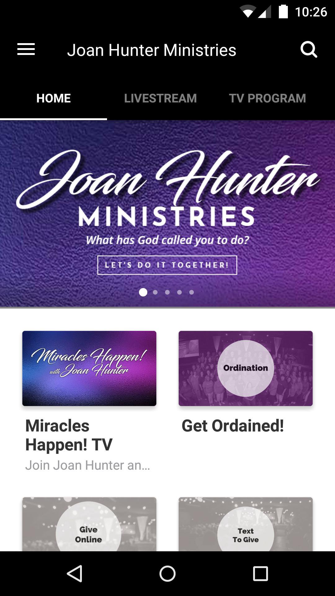 App - Joan Hunter Ministries