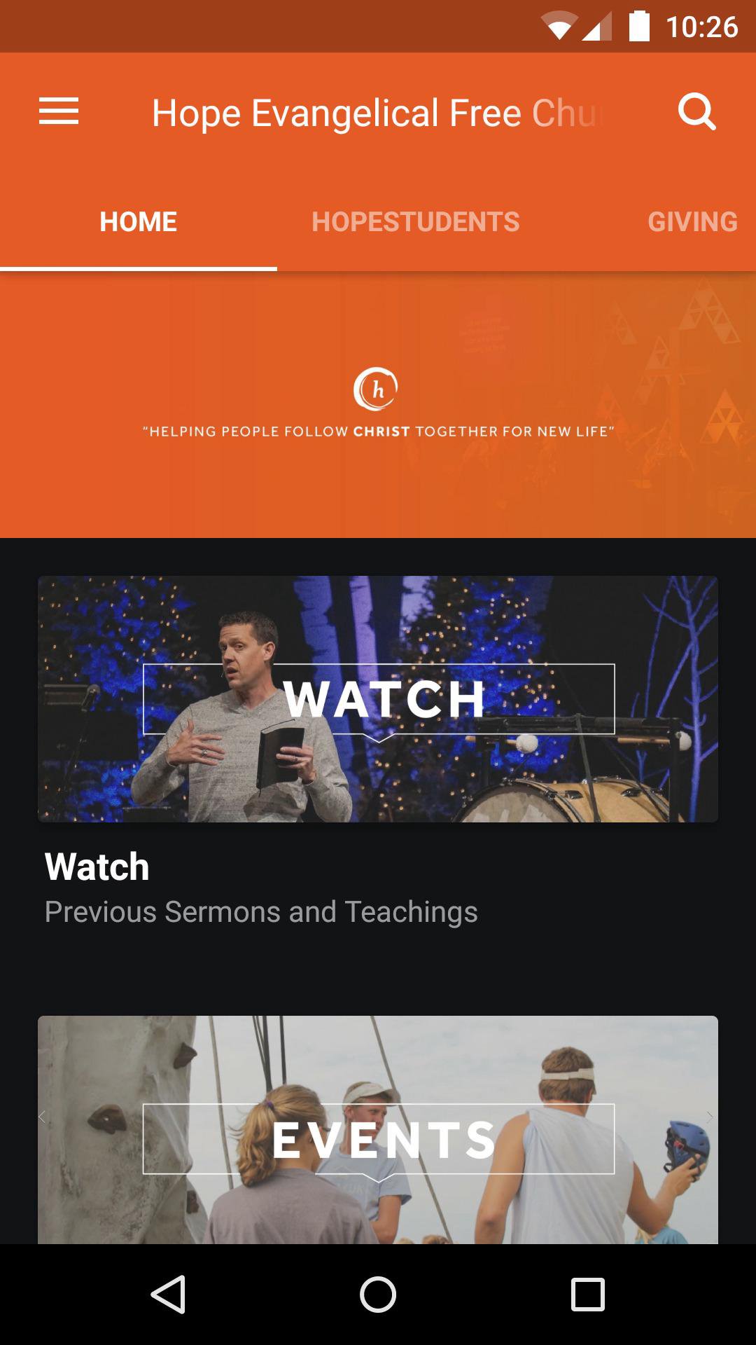 App - Hope Evangelical Free Church