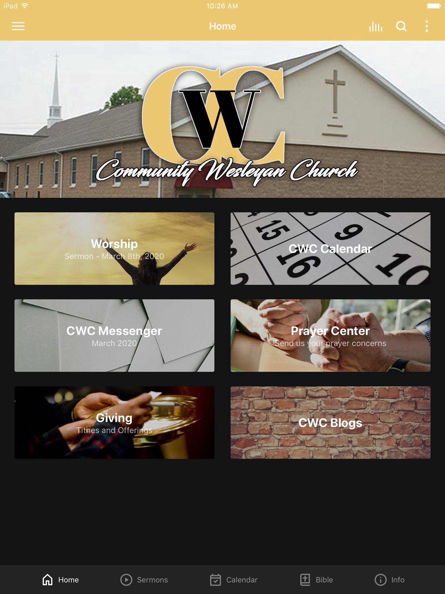 CWC APP COMMUNITY WESLEYAN CHURCH