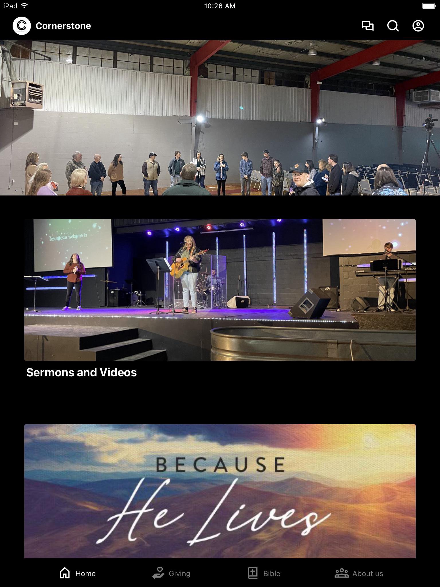 App Cornerstone Church Natchez